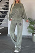 'Fauna' Long Sleeve Top and Pants Set - Celes Fashion